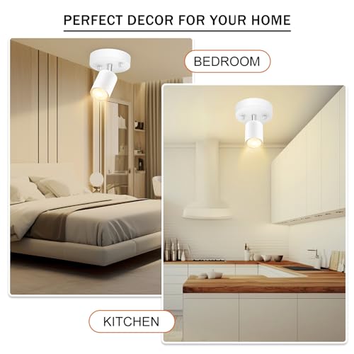 Track Lighting Fixture Ceiling (White / 4.72" 1 Light Track Light)