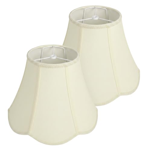 Cream Bell Lamp Shades Set of 2 (Cream)