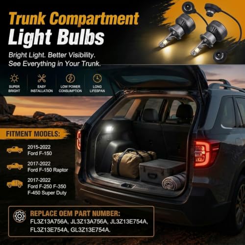 Trunk Compartment Light Bulbs Assembly Kit (D2S)