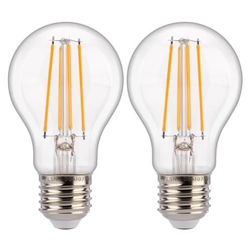 Dusk to Dawn Outdoor Sensor A19 LED Edison Bulbs (100w Soft White / 2 Count (Pack of 1))