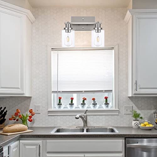 2 Light Rotatable Track Lighting Kit Spotlight Brushed Nickel (Brushed Nickel / 2-Light)