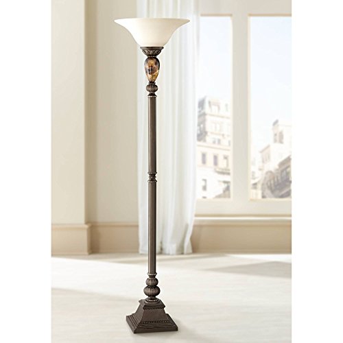 Kathy Ireland Mulholland 72" Tall Torchiere Floor Lamp Living Room