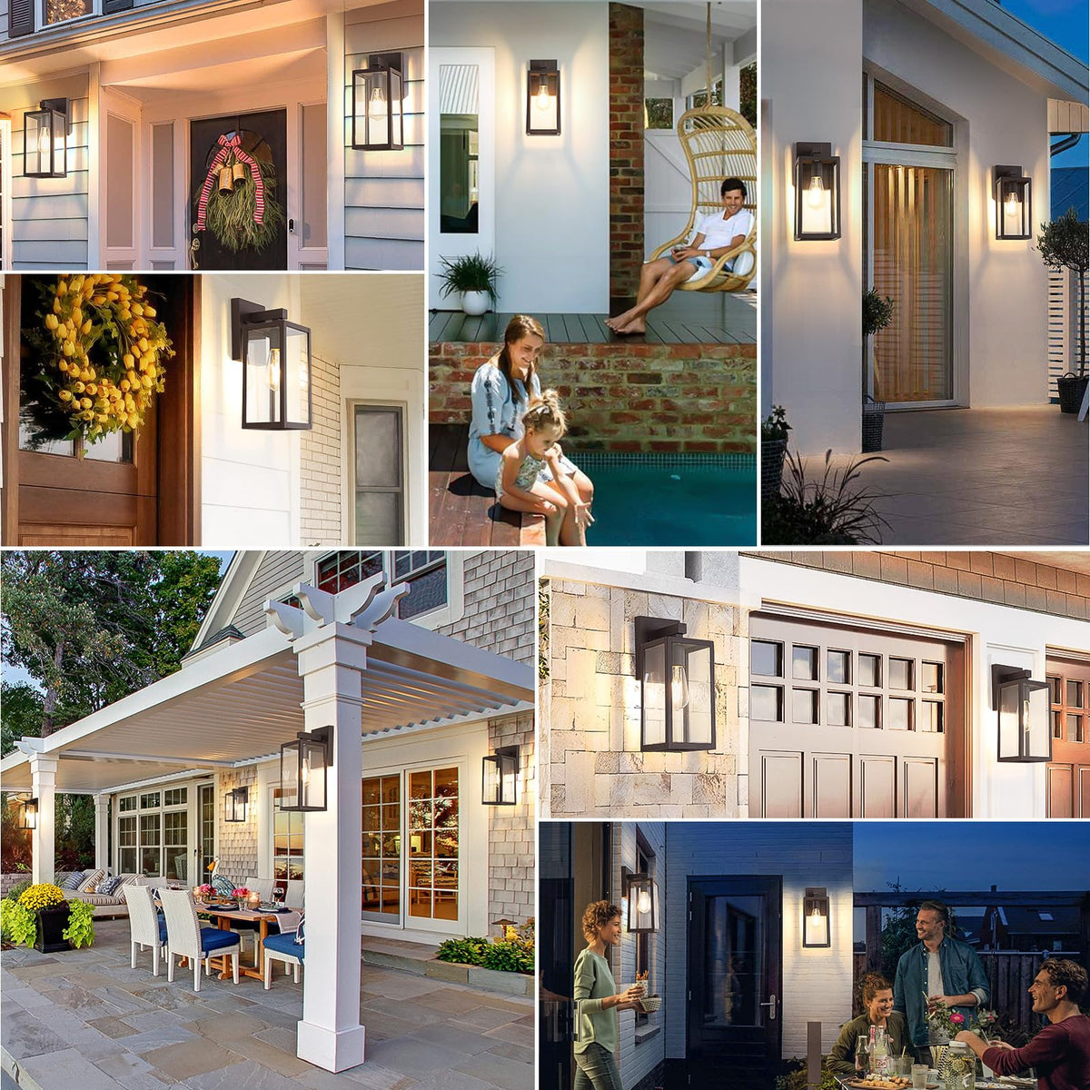 Outdoor Wall Light Fixture (Dark Chocolate / X-Large)