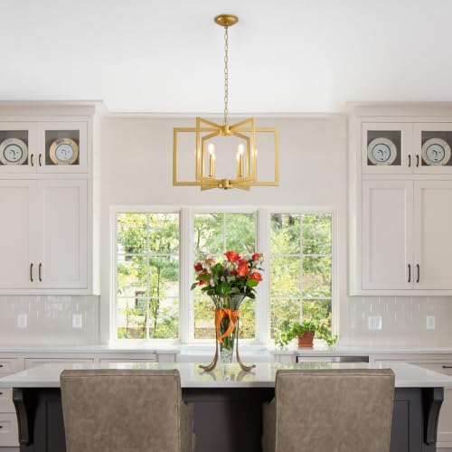 Modern Farmhouse Gold Chandelier (Gold)