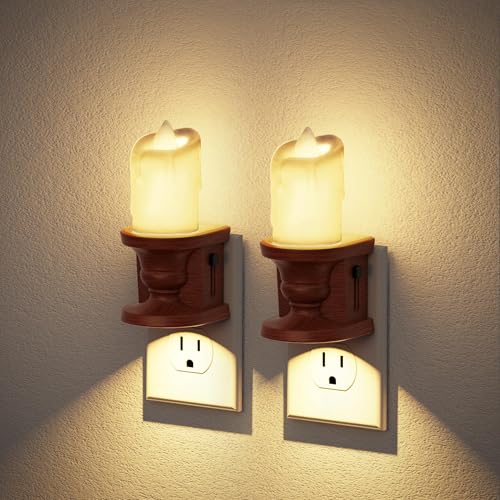 Nightlight Flameless Candle (Round Platform-3000K / 2 Pack)