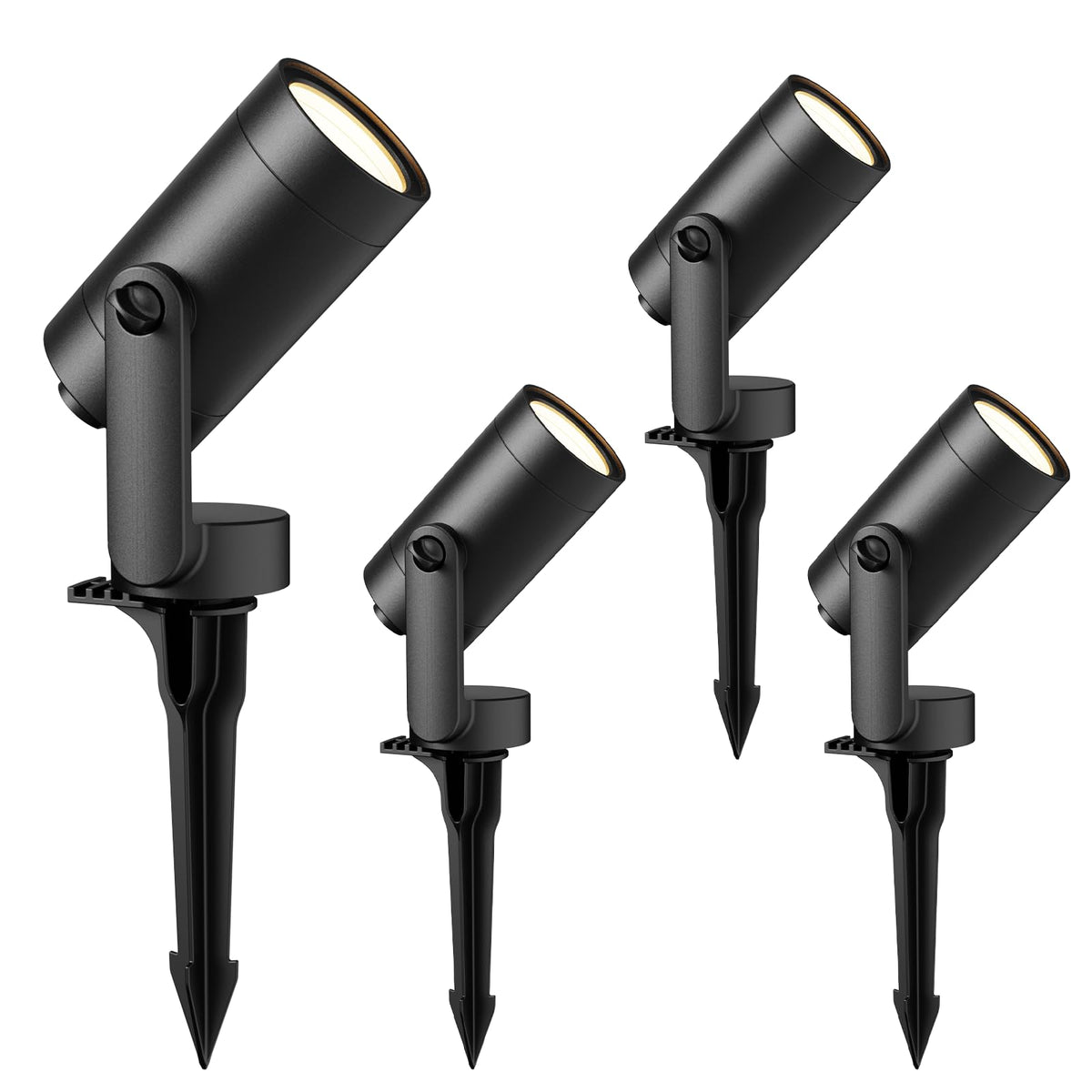 4PK Low Voltage Outdoor Flood Lights LED 6W 260 Lumen 3000K