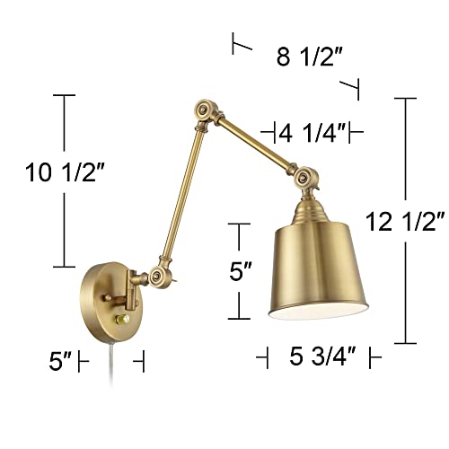 Mendes Antique Brass Swing Arm Plug (Antique Brass)