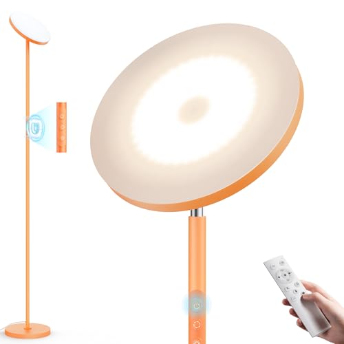 Torchiere Floor Lamp (Orange)