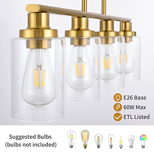 Kitchen Island Lighting (4-Light / Gold)