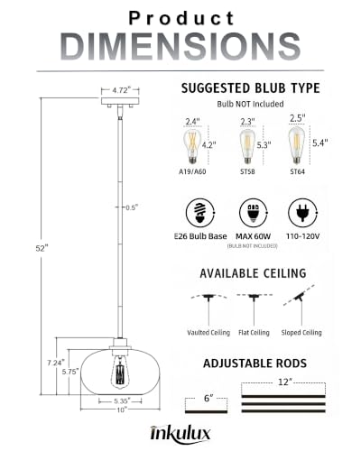 10 Inch Brushed Nickel Pendant Lights (Brushed Nickel)