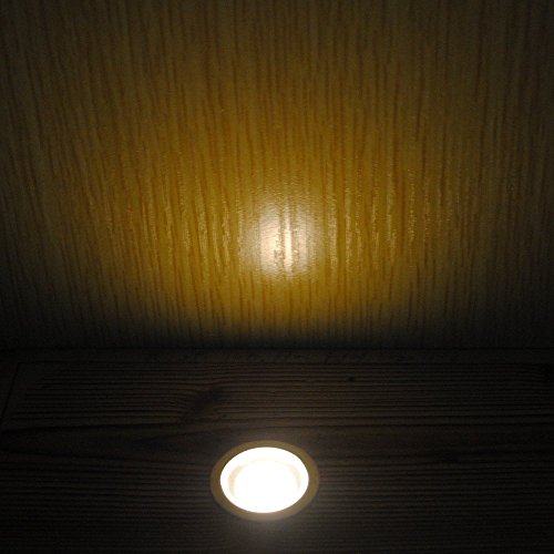 Low Voltage LED Deck Light Waterproof Outdoor Garden Yard Decor Lamps Recessed Wood Decking Stair Landscape Pathway LED Step Lighting (10 Pack / Warm White)