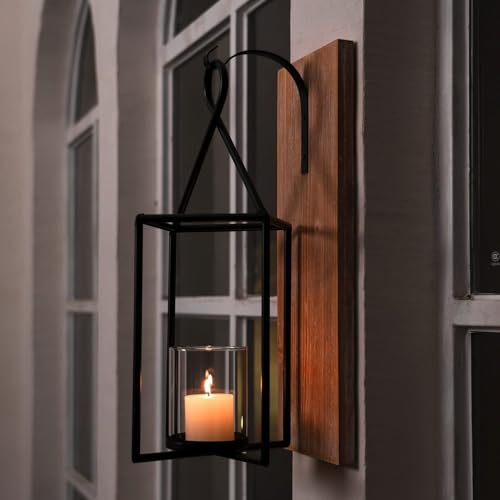 Wall Candle Sconces Set of 2 (Gray)