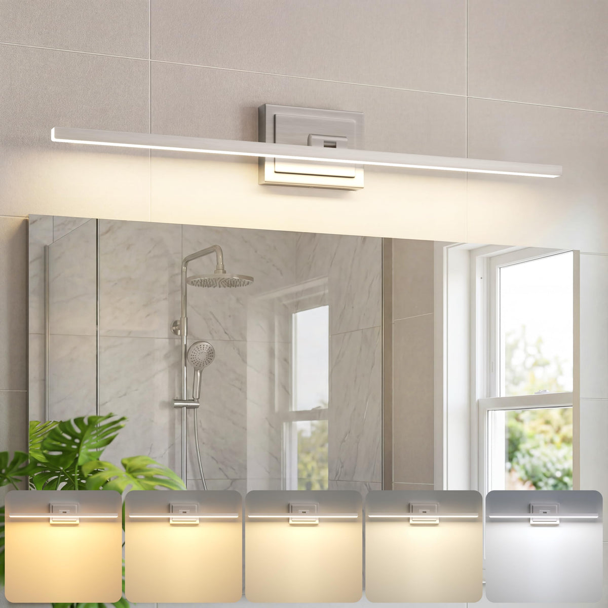 Modern Bathroom Vanity Light 31.5 inch (Brushed Nickel / 31.5 inch)