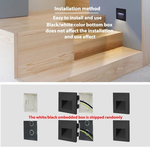 8Pack LED Recessed Step Light with Motion Sensor