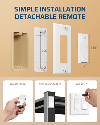 Remote Control Outlet Wireless Wall Mounted Light Switch