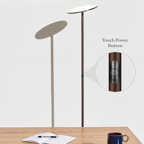 Sky Flux Dimmable LED Floor Lamp (Bronze)
