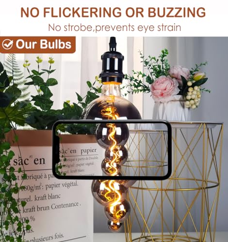 4W Filament 2700K Warm Lights (Special Electroplated Huge Bubble(dimmable))