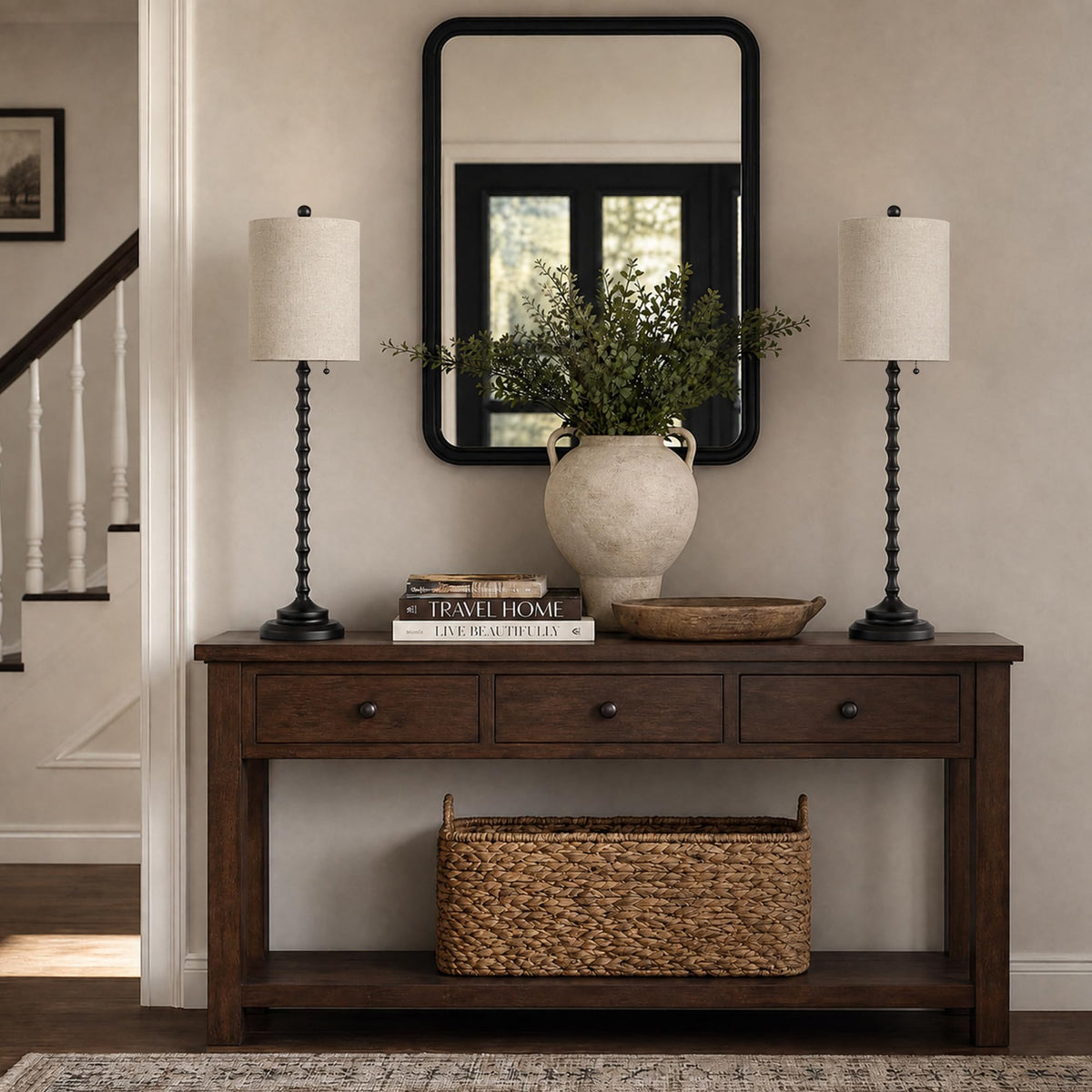 Buffet Lamps Set of 2 (Black)