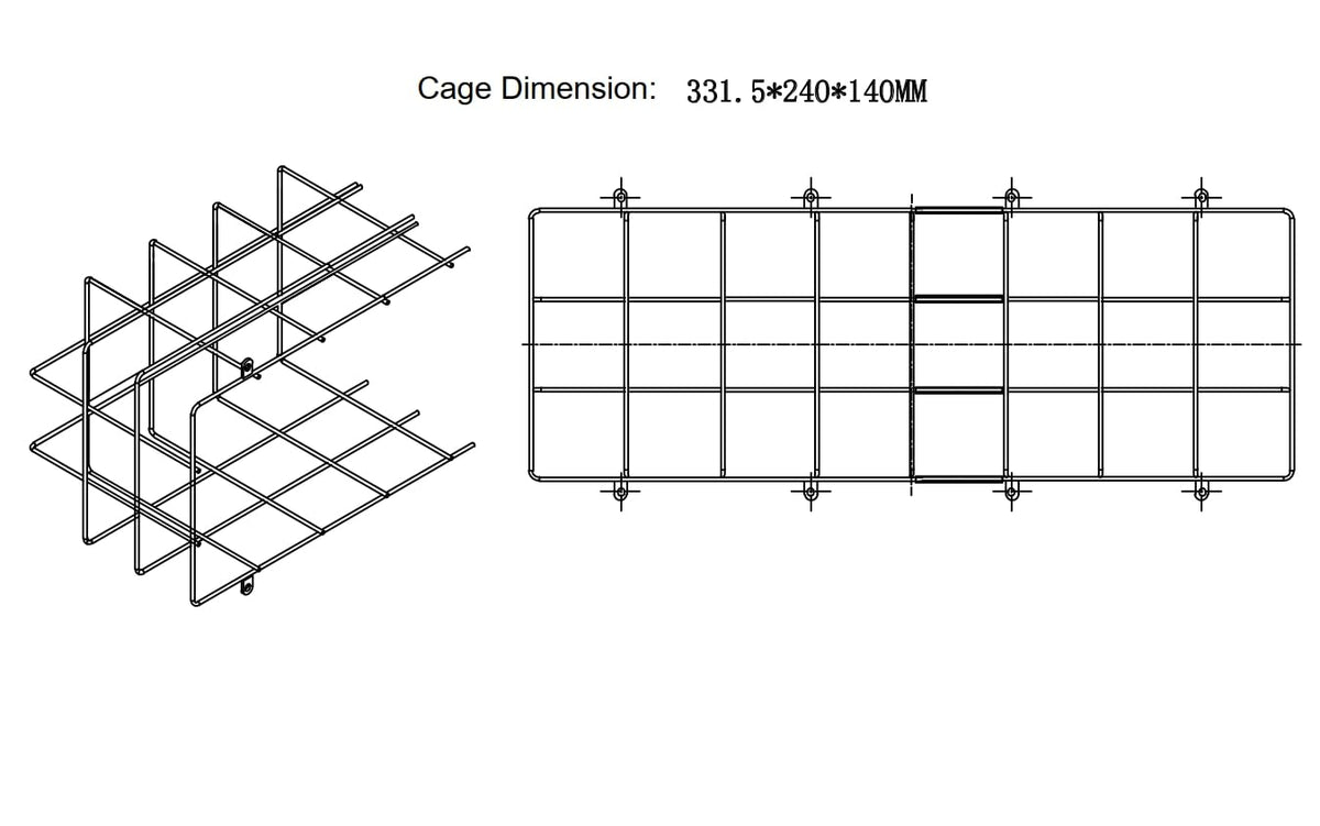 Exit Sign Combo with Steel Cage (Exit Sign Combo with Square Head)