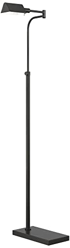 Keegan Dark Bronze Adjustable Swing Arm Pharmacy 54" Tall Floor Lamp (Dark Bronze)