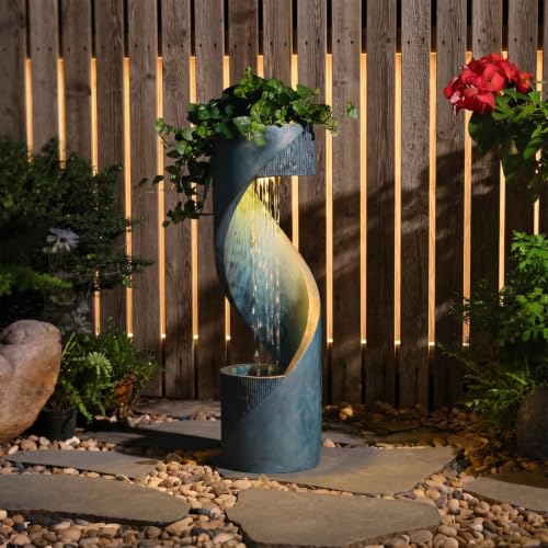 Outdoor Waterfall Fountain Tall Design (31.69h)