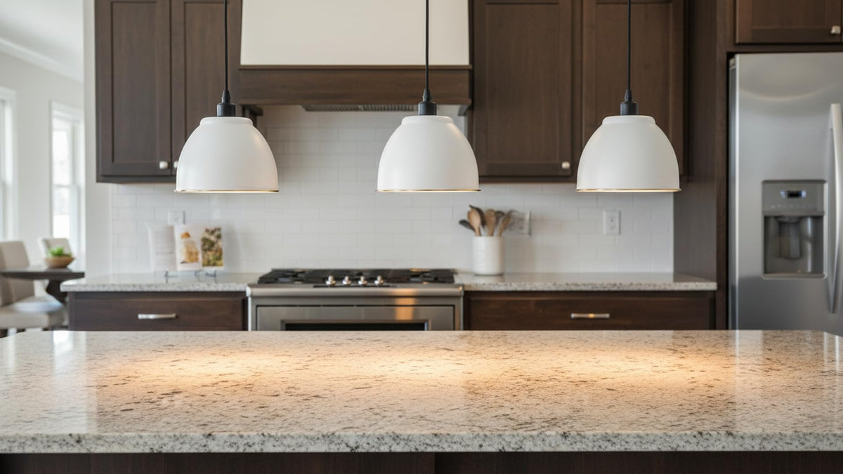 21601-21,Replacement Metal Shade for Pendant Light,Alabaster White,7-7/8"W x 5-3/4"H,Center Hole 1-5/8" (Alabaster White with White inside)