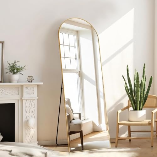16"x59" Arched Mirror Full Length (Gold / 59"L x 16"W)