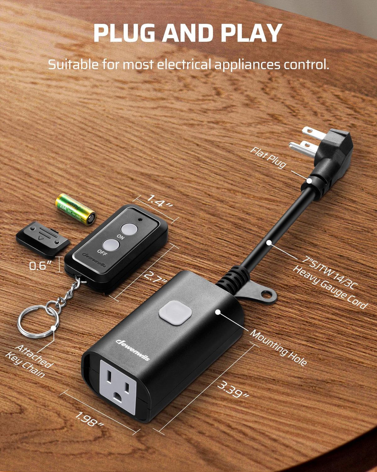 Halloween Outdoor Remote Control Outlet