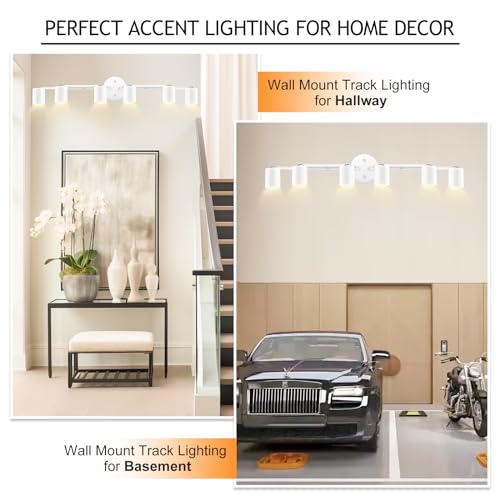 6 Light Track Lighting Kit (Rotatable-6 Light-white)