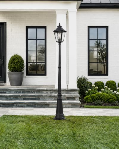 Large Outdoor Lamp Post Light with Warm Bulb (92" - Warm Bulb)