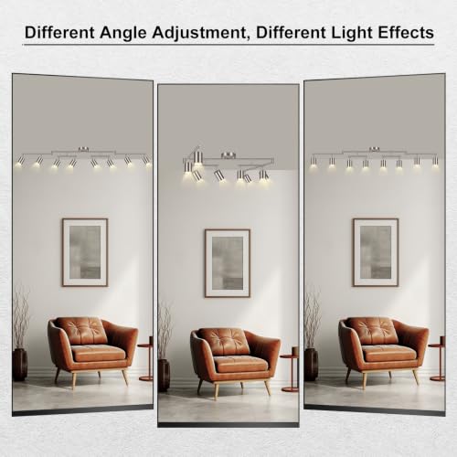 8 Light Track Lighting Fixtures Ceiling (8 light -brushed nickel)