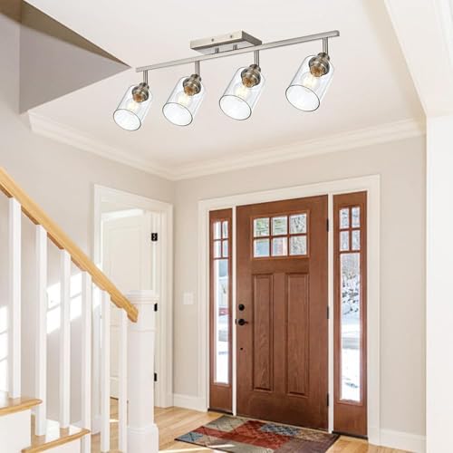 4 Light Brushed Nickel Bathroom Vanity Lighting (Brushed Nickel / 4 Lights)