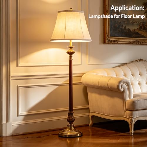 Royal Beige Linen Lamp Shade Set of 2 (Beige)
