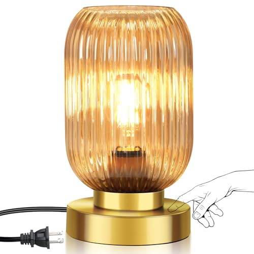 Mid Century Moder Glass Table Lamp