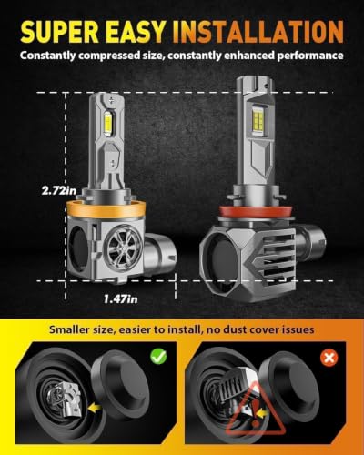 H11 9005 LED Bulbs Combo (M1 H11&9005)