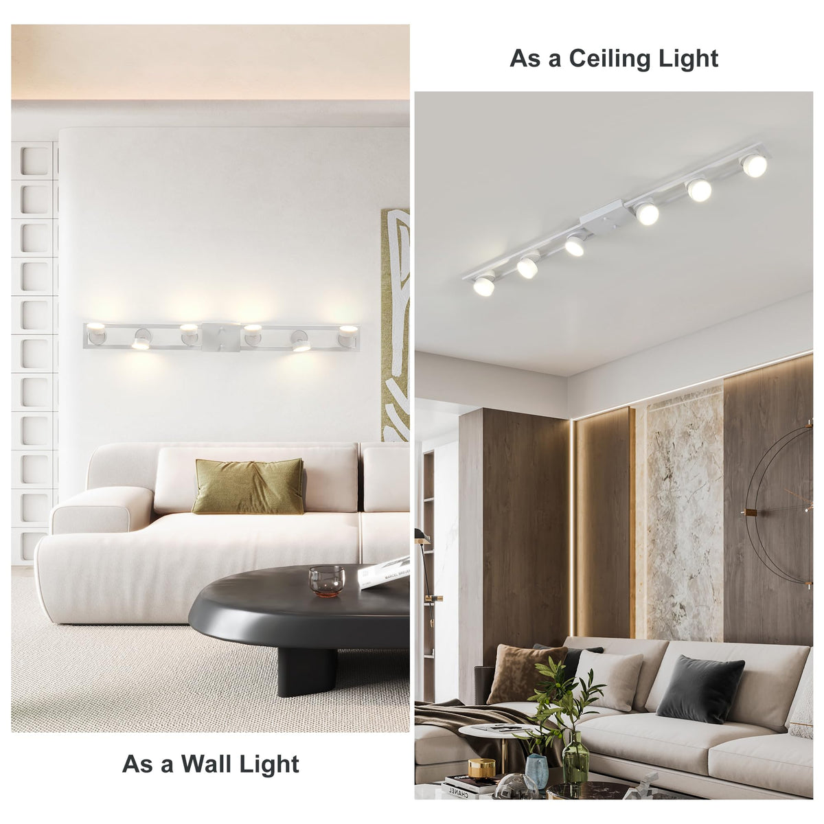 Modern Dimmable LED Ceiling Light Track Lighting Fixtures (White)