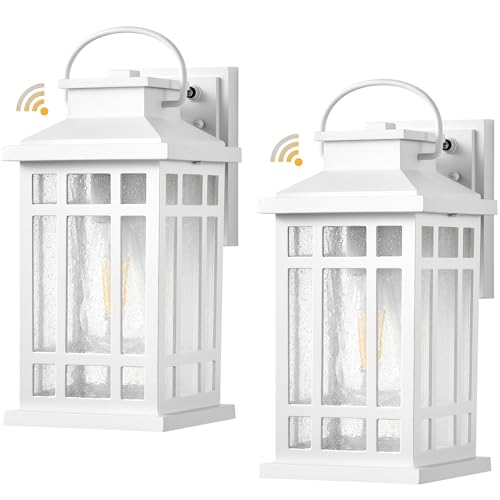White Dusk to Dawn Outdoor Lighting 2 (White / Dusk to Dawn Sensor-2 Pack)