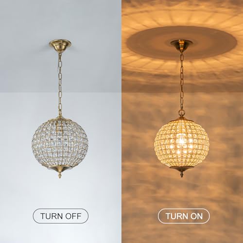 Antique Crystal Chandelier Vintage Globe Chandelier