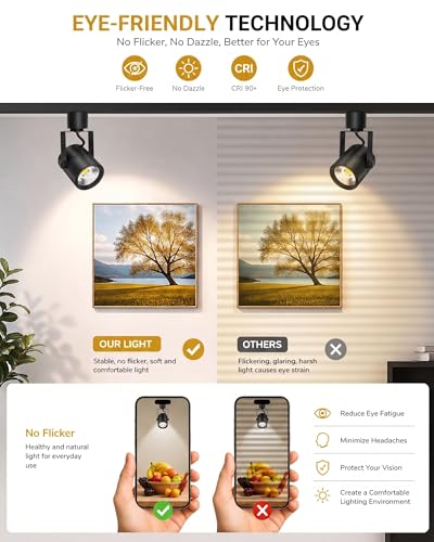 12 Pack LED Track Lighting Heads with Remote