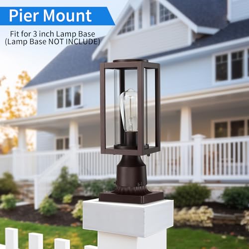 Outdoor Post Lights Lamp Post Light Fixture 2 Pack