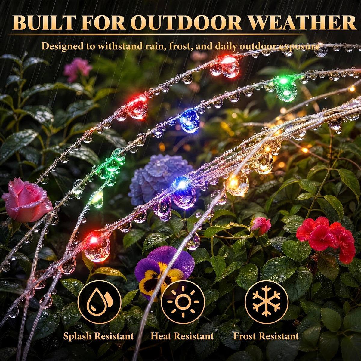 Multicolor Solar Firework Lights 4 Pack (Multicolor / 2 Pack)