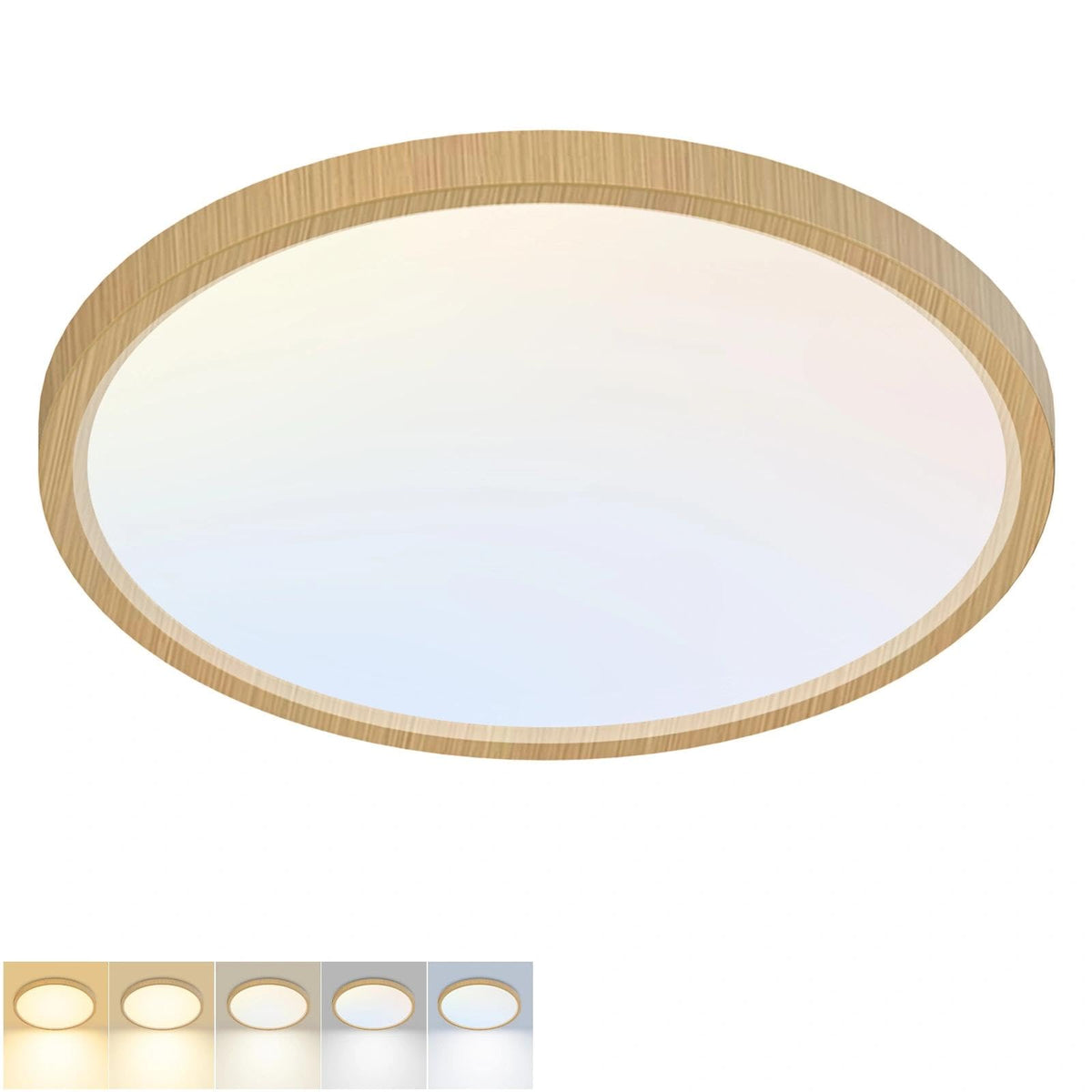LED Flush Mount Ceiling Light (Wood / 12 Inch-1pack)