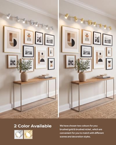 61.4" LED Track Lights Bulbs Included (Sunflower, Brushed Nickel / 61.4", 8-light)