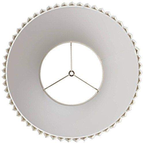 Pre Assembled Edie Large Ivory Pleated Lamp Shade 10x17x14.75 (Ivory)