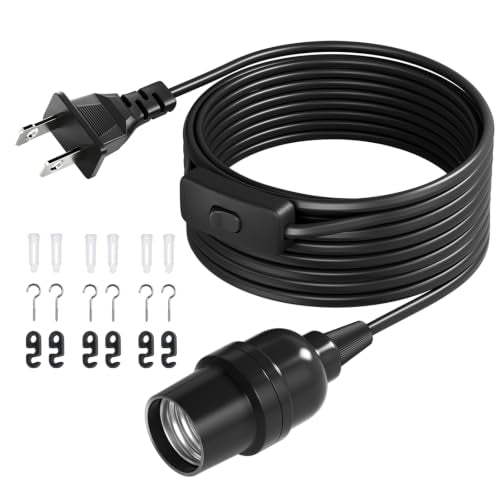 Pendant Light Cord (20ft - Black)