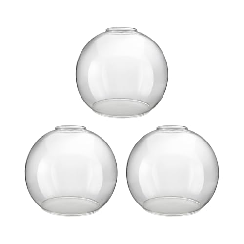 3 Pack Clear Globe Glass Shade (Clear Glass / 3 Pack)