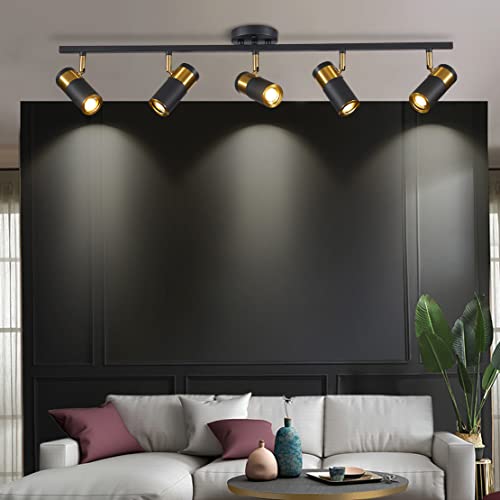 5 Light Track Lighting (Black(5-lights))