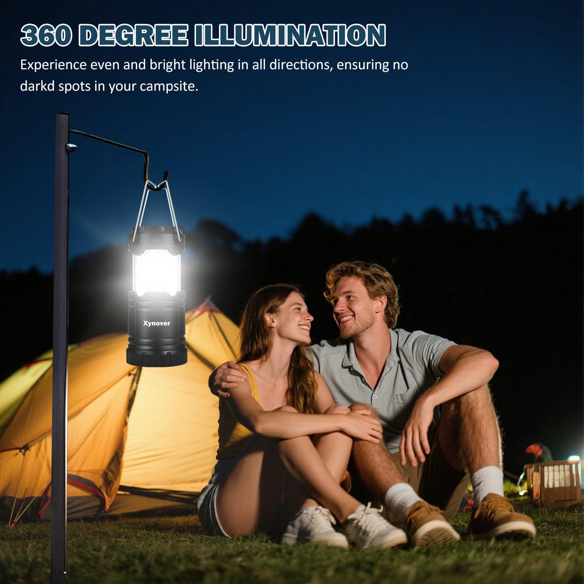 4 Pack Solar Camping Lanterns