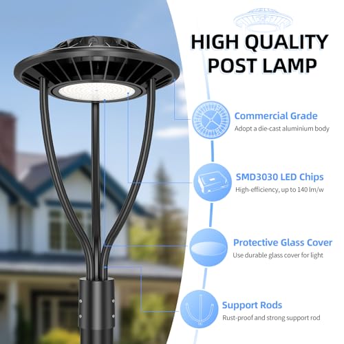 LED Parking Lot Fixture Mounting Brackets Adaptor 180°Adjustable Arm Mount