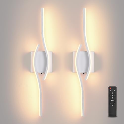 Battery operated wall sconce Set of 2